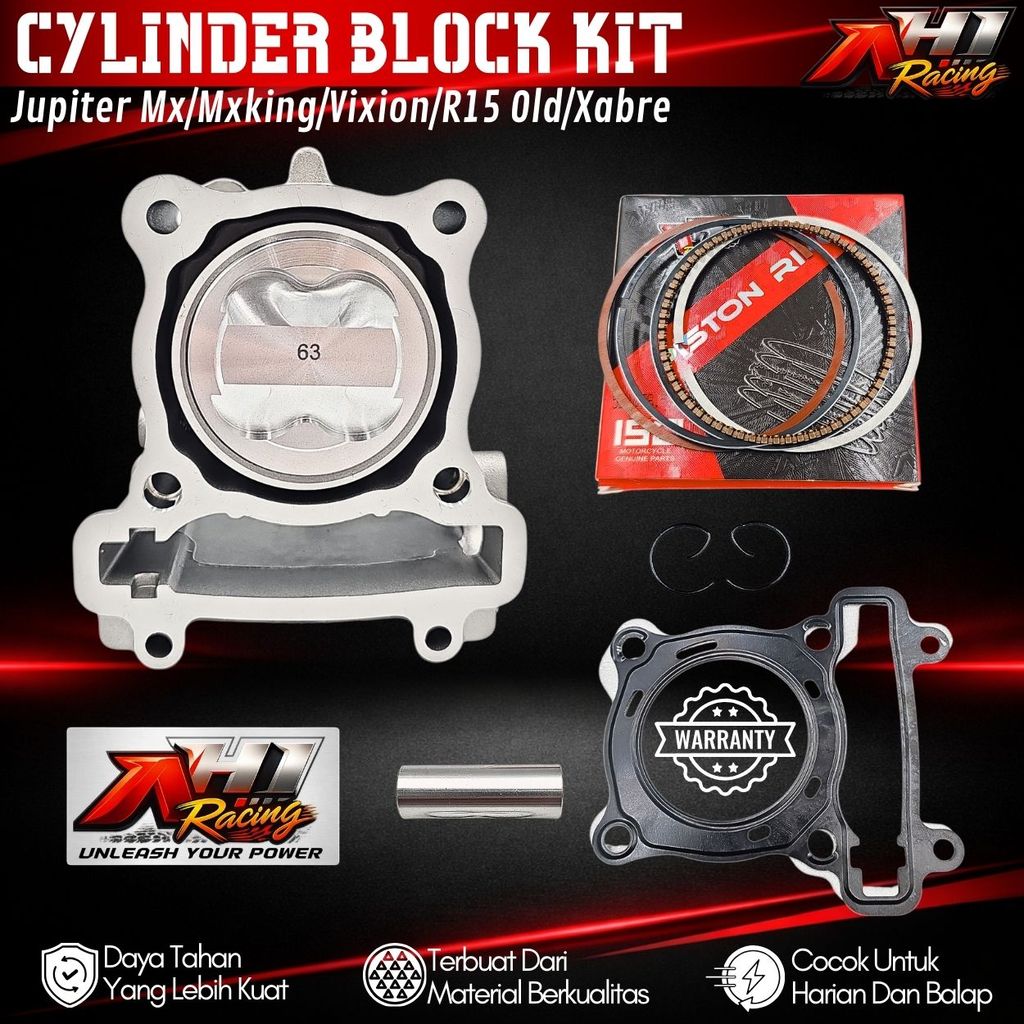 Paket Boring Blok Seher Bore Up Jupiter MX King MX Old New Vixion Old New R15 Old V2 Xabre 60 62 63 