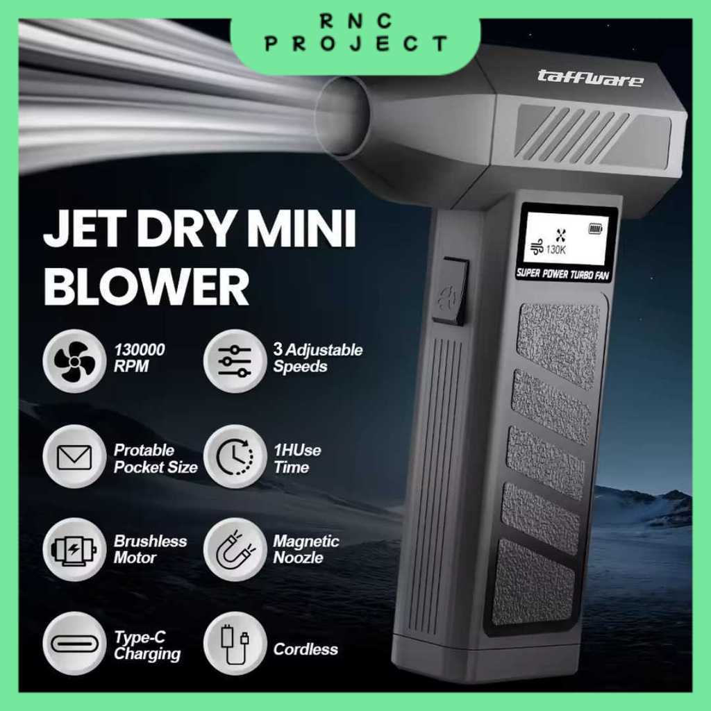 Taffware Mini Turbo Violent Air Blower Cordless Jet Portable 130000RPM - P30