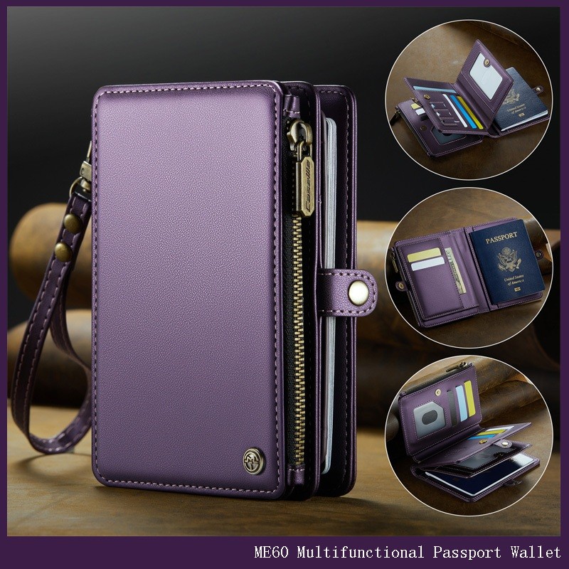 Tempat Kartu Paspor Tempat Kartu Ritsleting Tempat Kartu Telepon Dompet Multifungsi Tempat Kartu Dok