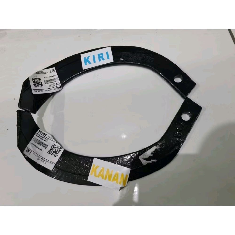 Pisau Traktor Cakar Baja Quick Main Blade B Pisah Rotary Cakar Baja Quick Asli Kiri & Kanan ORIGINAL