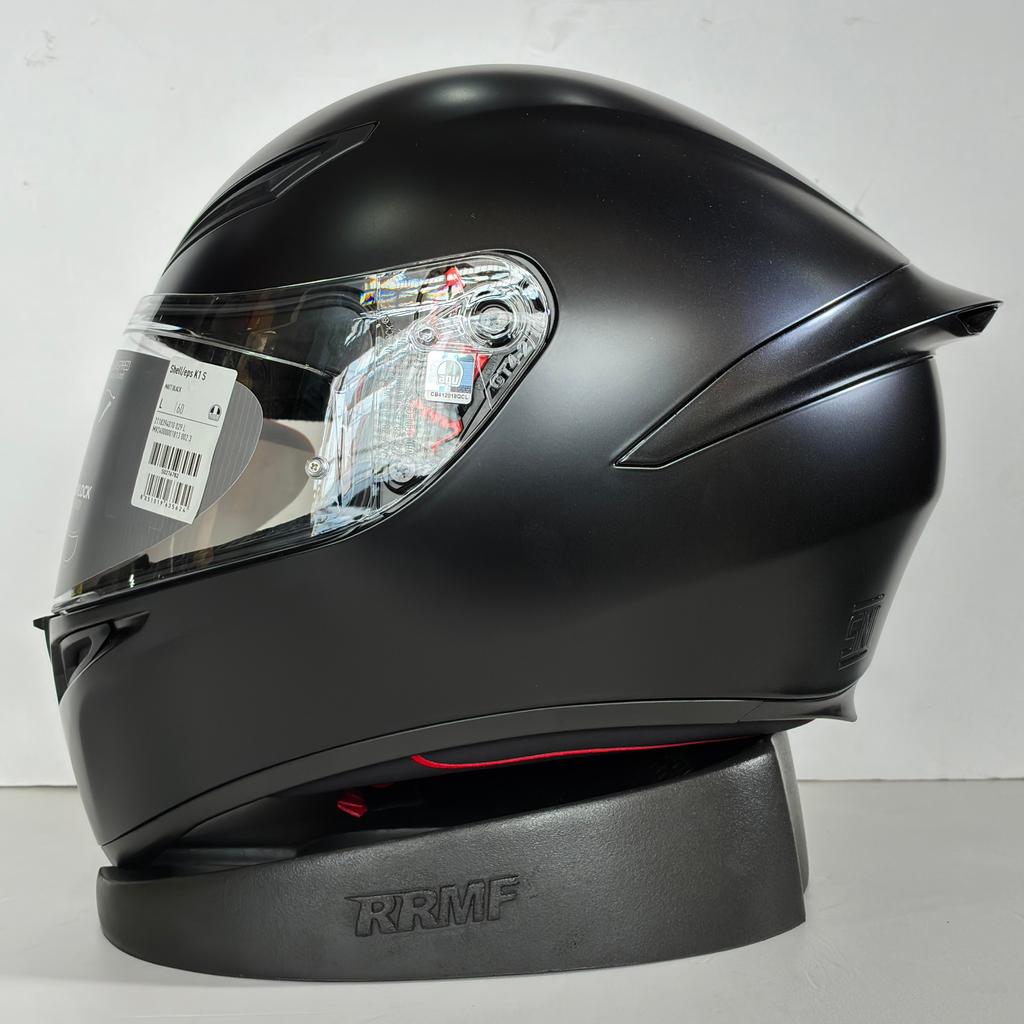 Helm Full Face AGV K1S Solid Black Matt Original New