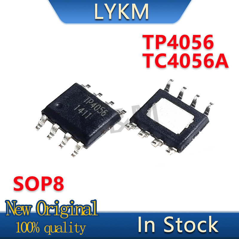 10-100/PCS Chip pengisi daya baterai lithium-ion linear TC4056A TP4056 SOP8 1A baru asli tersedia da