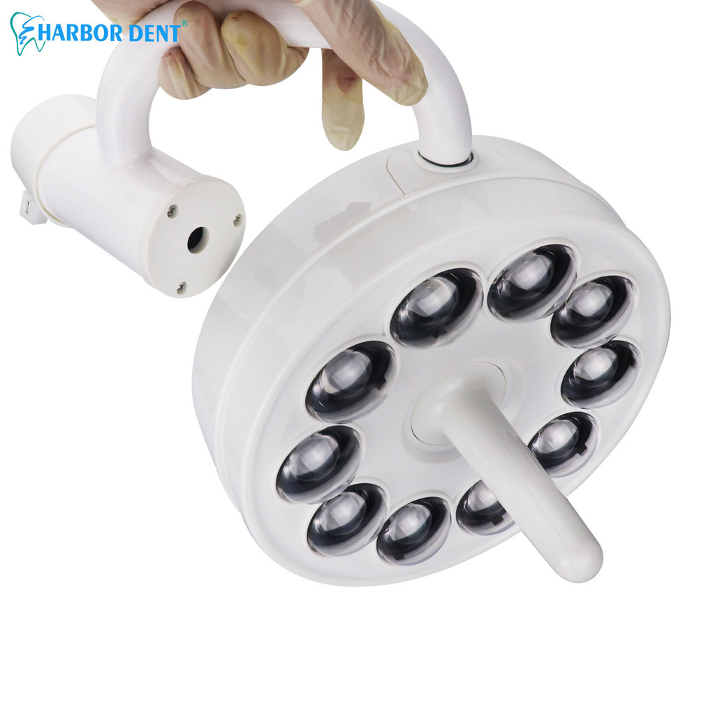 Lampu LED Dingin 10 LED 36W untuk Operasi Gigi, Lampu LED Tanpa Bayangan untuk Kursi Gigi Implan den