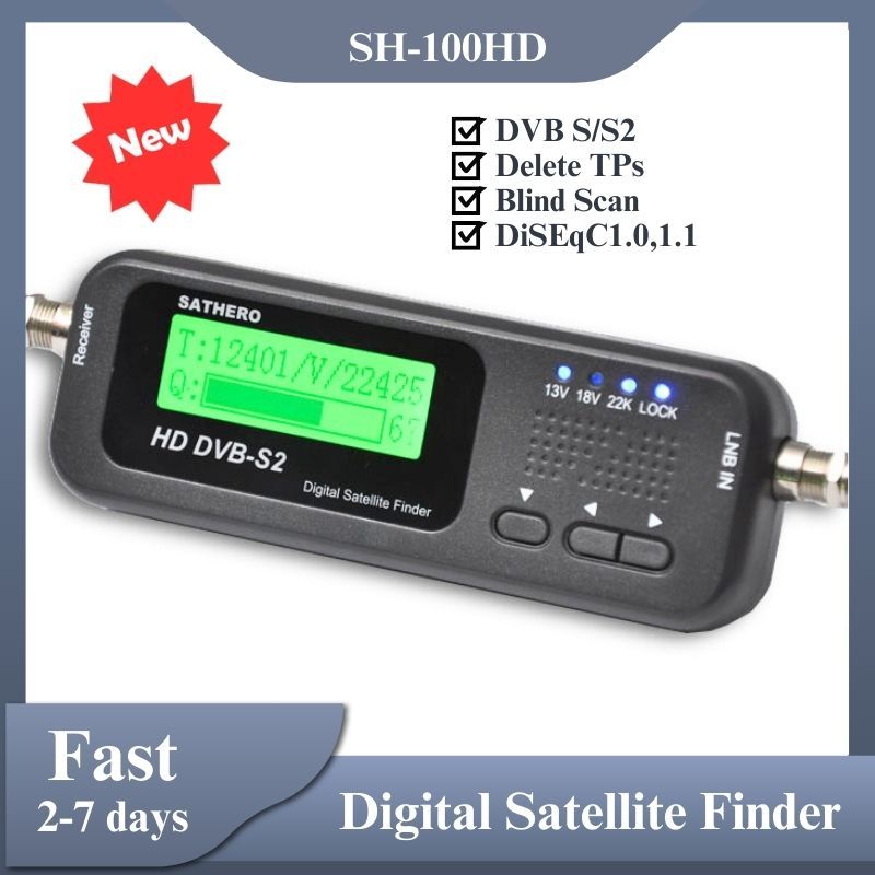 Signal Finder Sathero NEW SH-100HD DVB S2 gital Satellite Finder Portable satelite finder meters fre