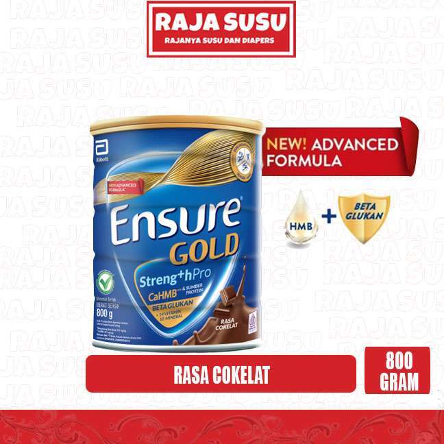 ENSURE GOLD COKELAT 800GR - RAJA SUSU
