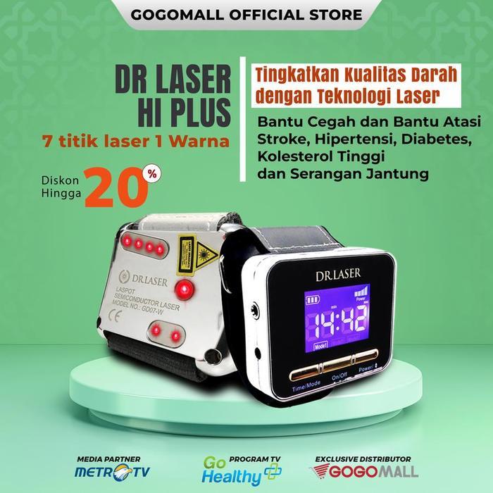 Dr Laser Hi Plus Original Official Gogomall | Alat Terapi Laser | Bantu Melancarkan Peredaran Darah 