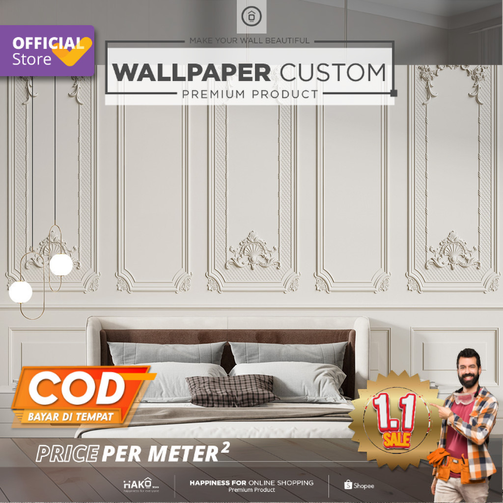 Wall Banner Custom | Wall Banner Ruang Tamu | Wall Banner Motif Abstract 1 | Wall Banner Gambar Moul