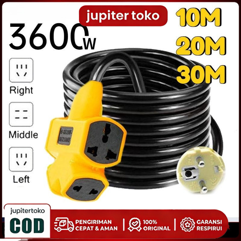 Kabel Extension Kabel Sambungan Colokan Listrik Kabel Colokan 5/10/20/30 meter Electric Vehicle Char