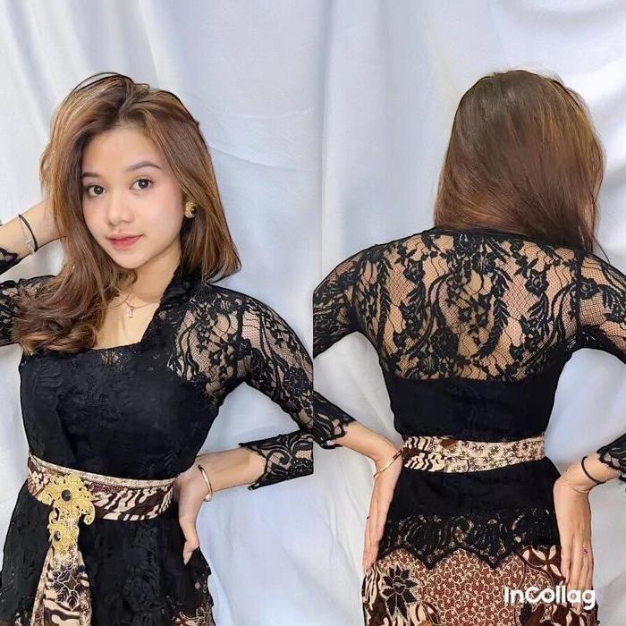 Kebaya Wisuda Modern Hijab Atasan Kebaya Brukat Bali Sofia Strait Lengan Panjang Baju Kebaya Kondang