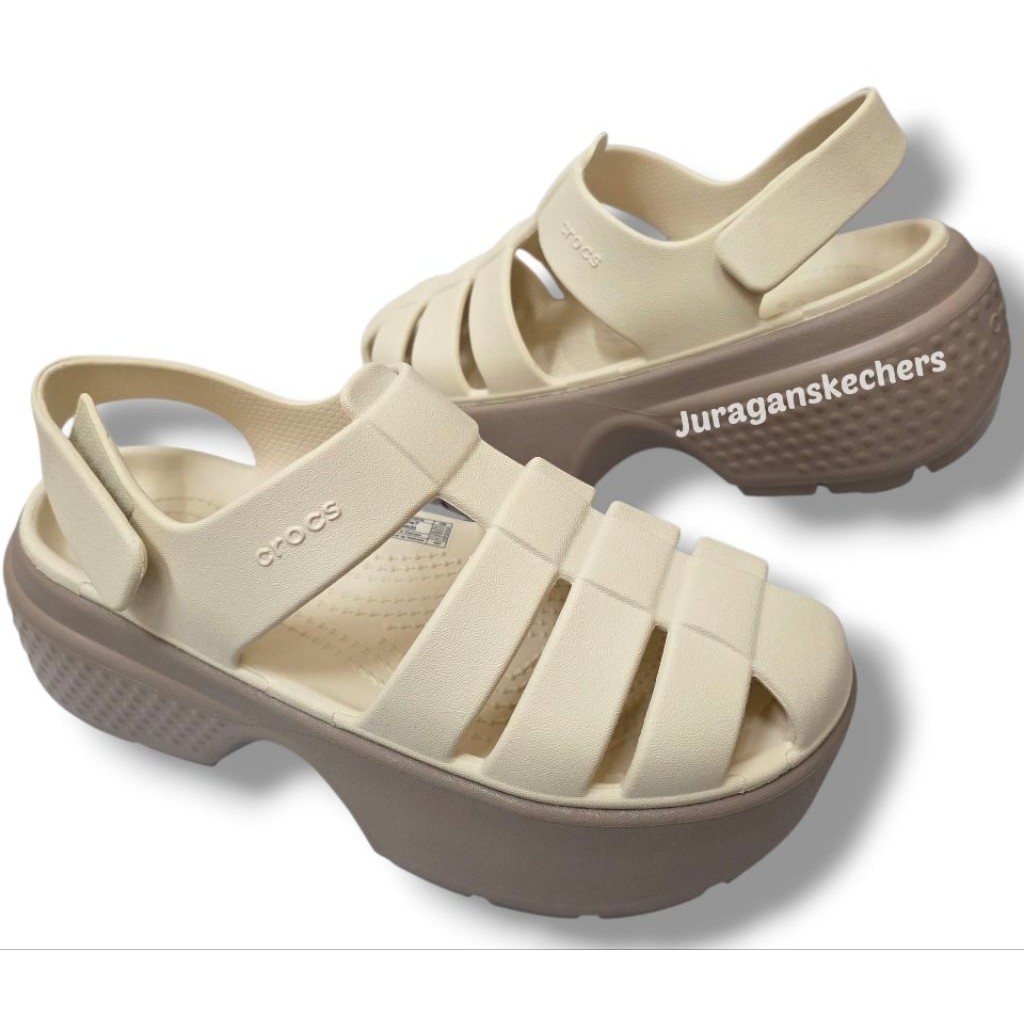 SANDAL WANITA STOMP FISHERMAN/SANDAL WANITA/SANDAL WEDGES WANITA/WEDGES WANITA (CROCS STOMP FISHERMA
