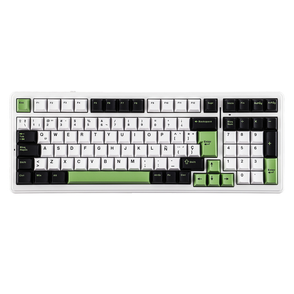 AULA F99 ISO-ES 96% QWERTY Layout Hot-Swap Spanish Gaming Keyboard with Cable RGB Backlighting Pre-l