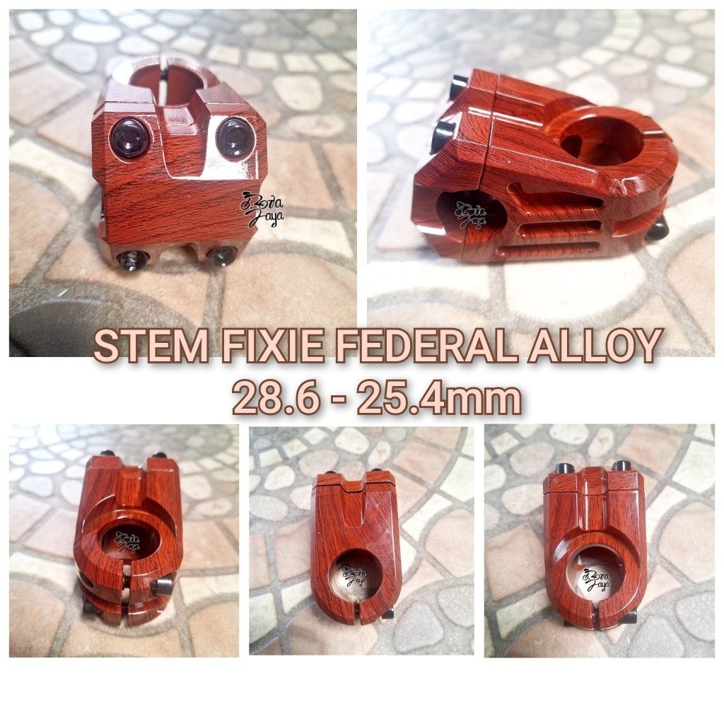 STEM FIXIE FEDERAL ALLOY 28.6 - 25.4mm SPAREPART SEPEDA TERMURAH