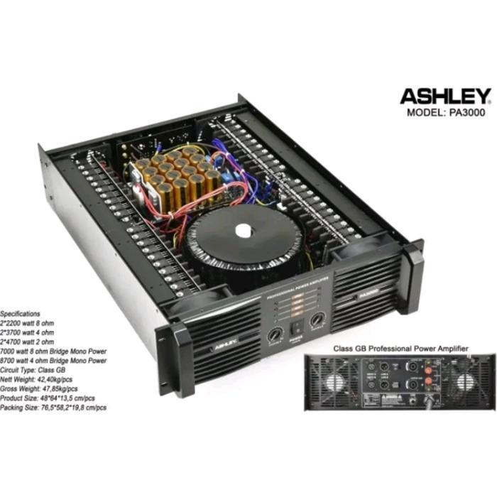 power amplifier ashley pa 3000 / pa3000 class GB 8700 watt