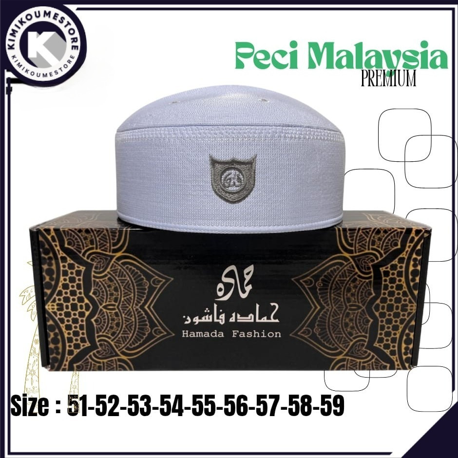Peci Malaysia Bordir, Peci Hamada, Peci Premium, Peci Modern, Peci Melayu, Peci