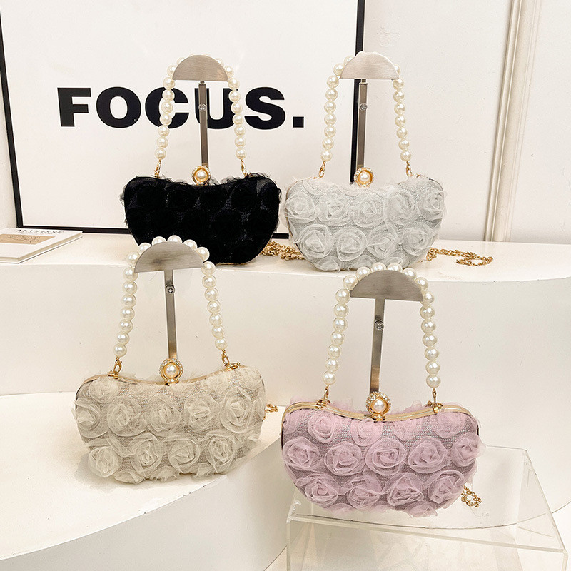 Tas Pesta Wanita Model Bunga - Evening Bag Wanita 947 - Handbag Pesta Wanita - Tas Premium