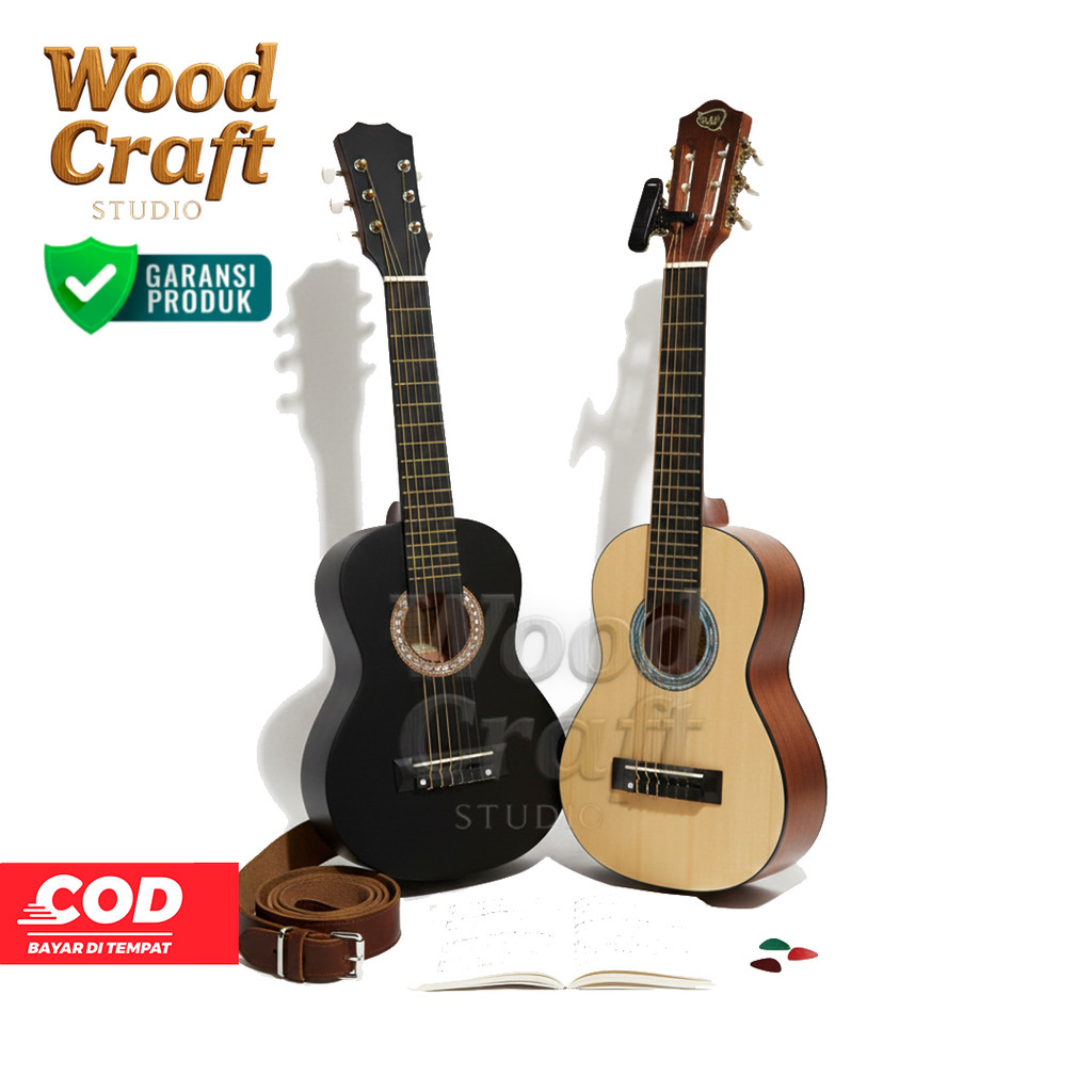 Mini Gitar / Gitar Kecil / 6 Senar 100%Local | Mini Accoustic Guitar 6 String.