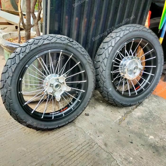 VELG JARI JARI TUBLES CB150X LENGKAP BAN DUAL PURPOSE  PNP
