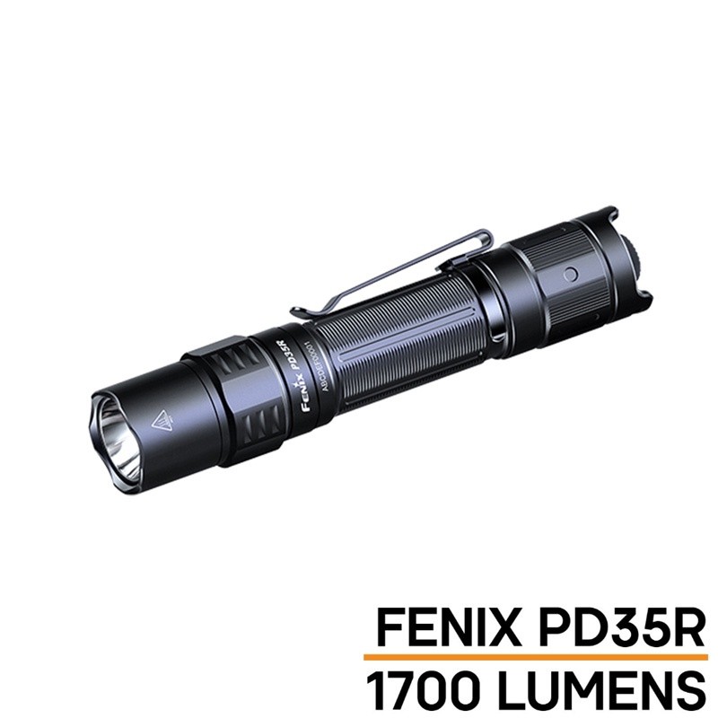 Senter Fenix PD35R USB-C Rechargeable LED 1700 Lumens / Senter Outdoor / Senter Hiking Camping / Sen