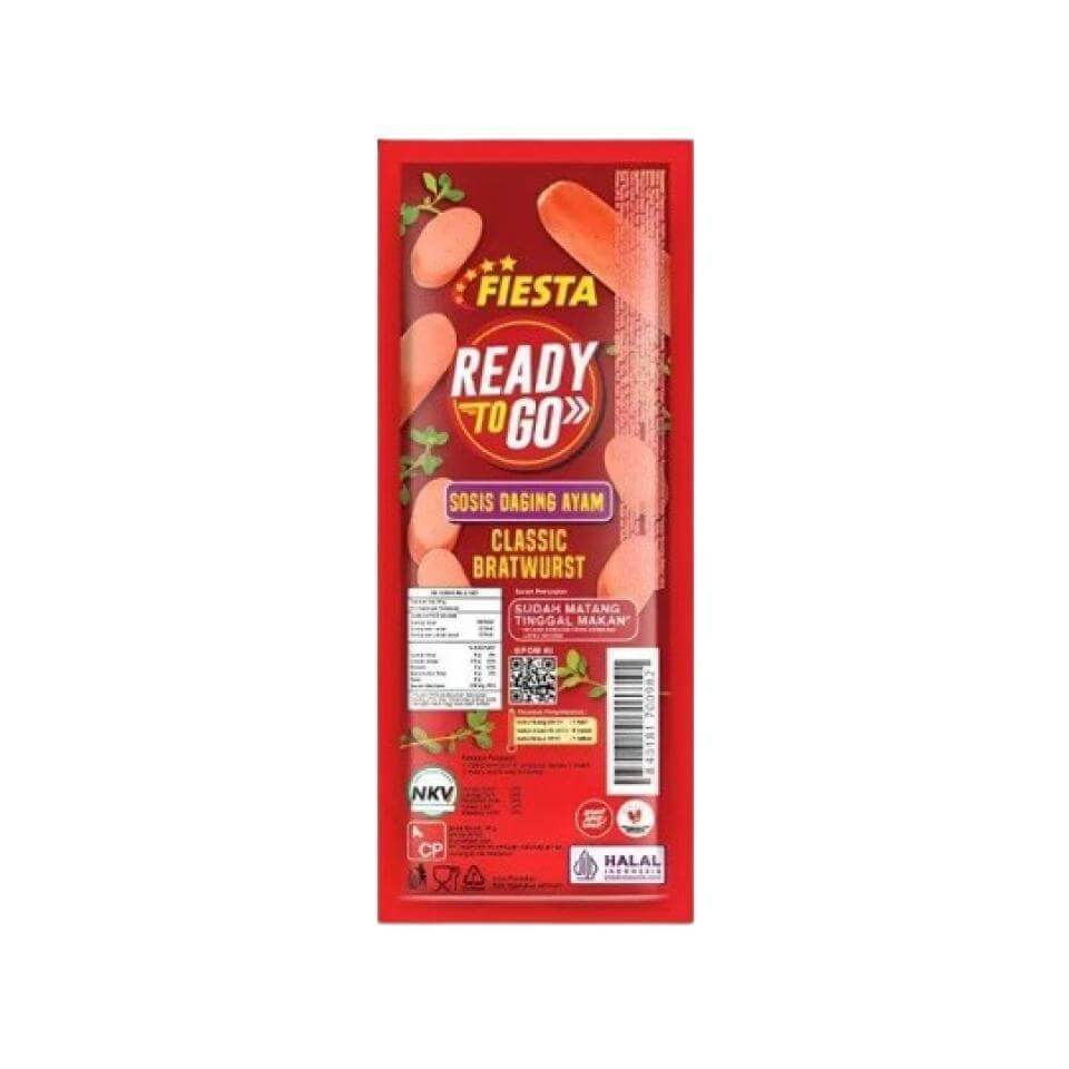 Fiesta Sosis Sapi dan Ayam Bratwurst 65 gr