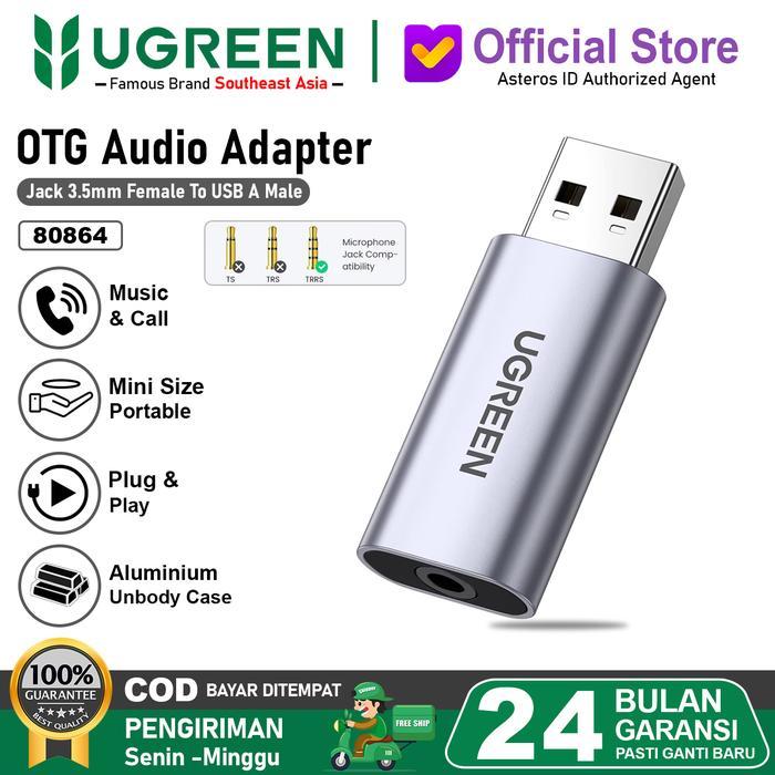 UGREEN Sound Card External Usb 2.0 Stereo Ugreen Usb Soundcard 80864