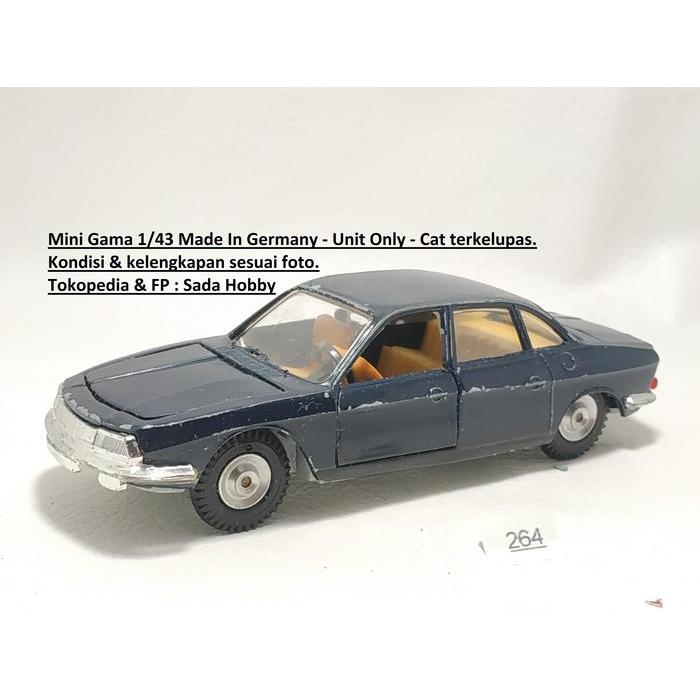 Diecast Vintage Mini Gama 1/43 NSU RO Wankel Motor 4 Door Sedan Germany Unit Only SBAtoys