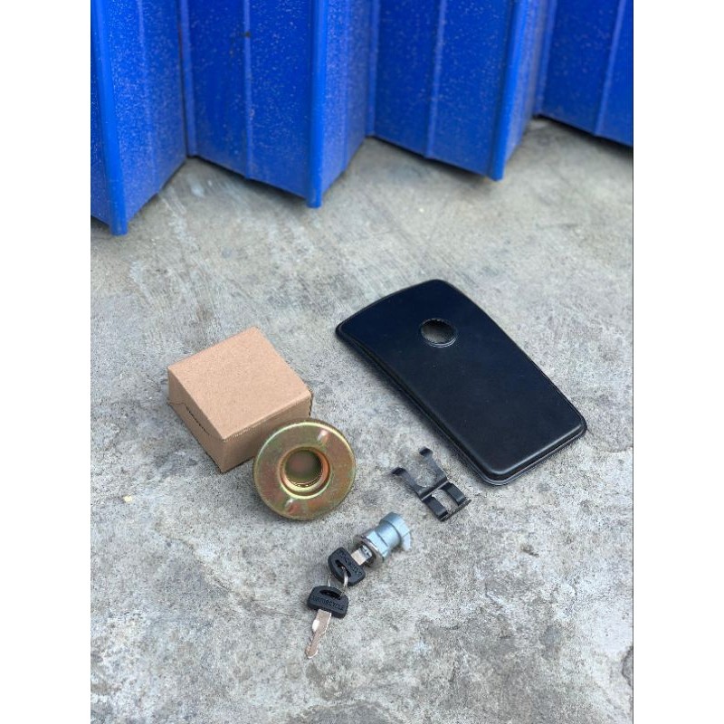 PAKET KUNCI TANGKI GL100 SET TUTUP TANGKI SUMURAN DAN KLIP JOK