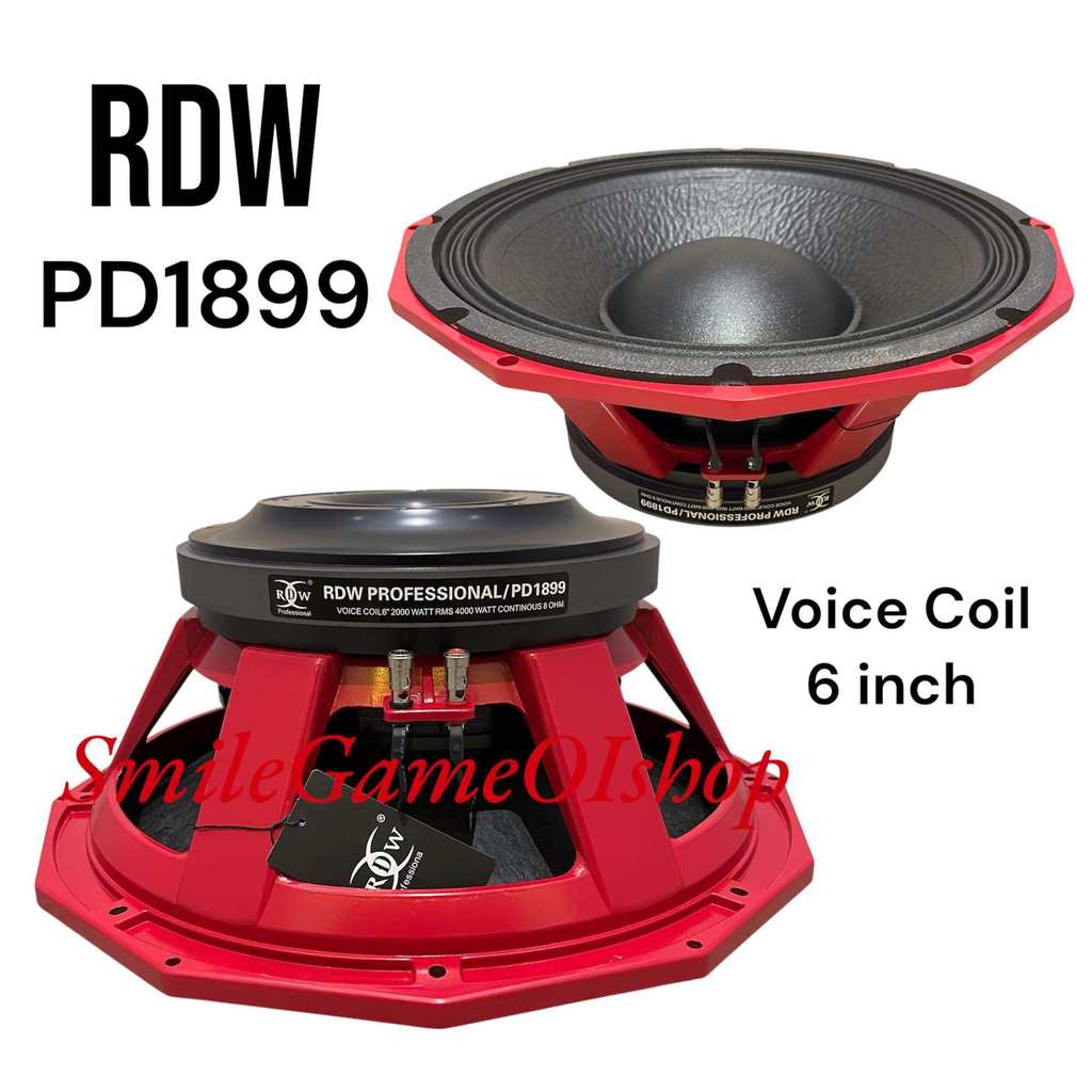 Component rdw pd1899 komponen speaker pd1899 coil 6 inch