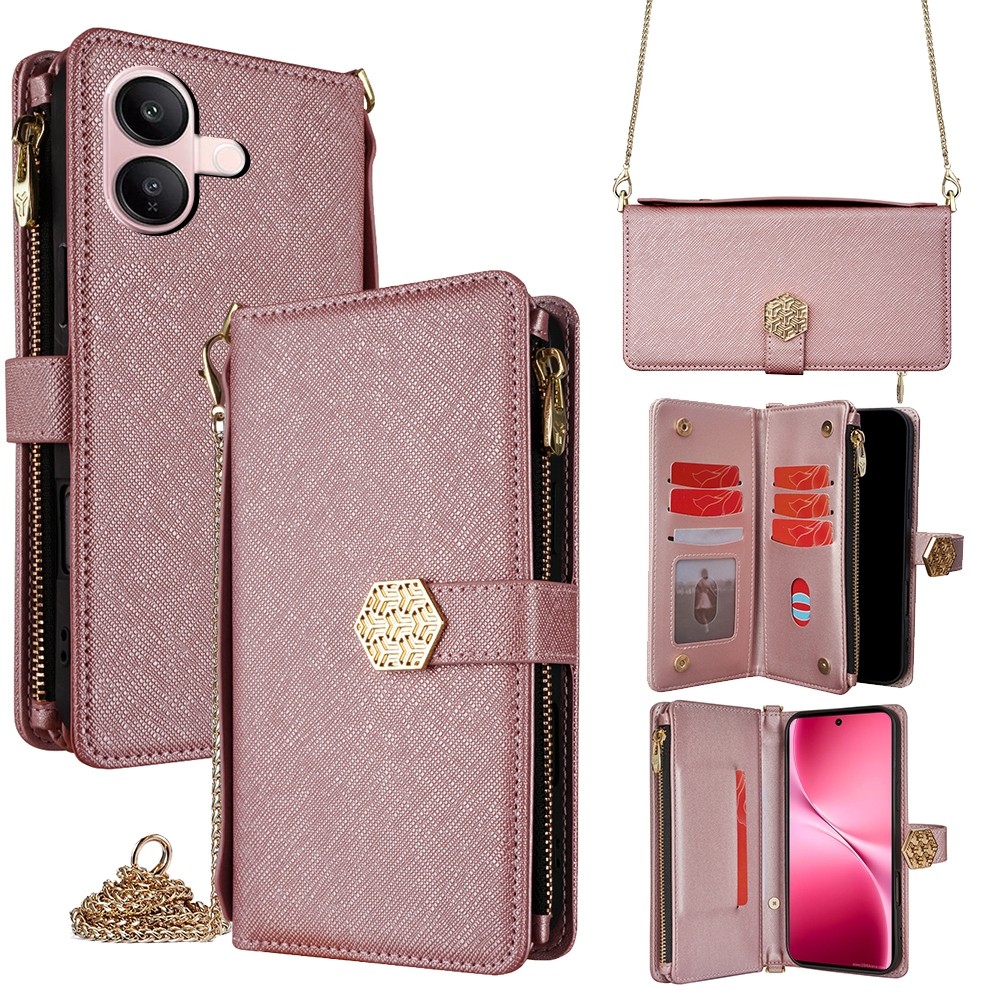 VIVO V60 5G Phone Case V60 Lite Wallet Casing VIVO X300 Pro 5G Kulit Flip Case Penutup dengan Kanton