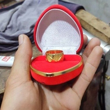 Cincin ukir kipas jumbo 10gram