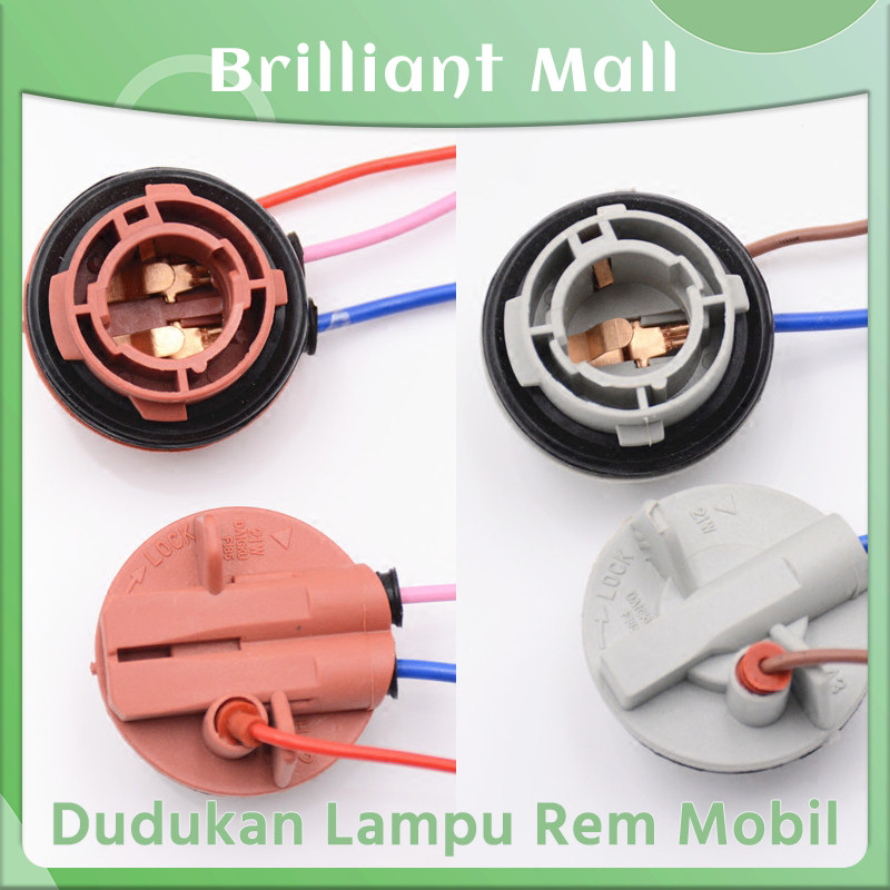 Soket Lampu Sein Mobil Fitting Bohlam Rem Sen Kaki 2 Kaki 3 1156 / 1157 / T10 / T13 / T15 Adapter So