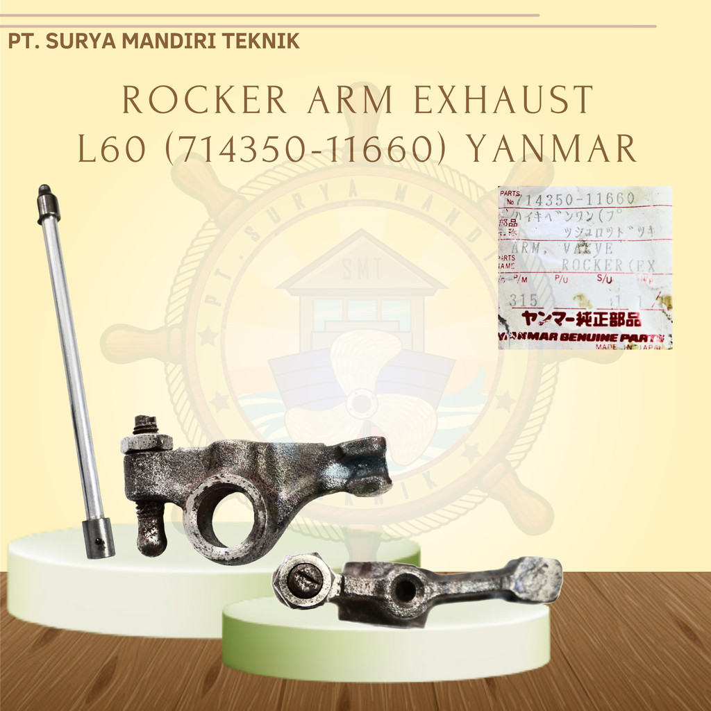 ROCKER ARM EXHAUST L60 714370-11660 YANMAR ASLI GENUINE