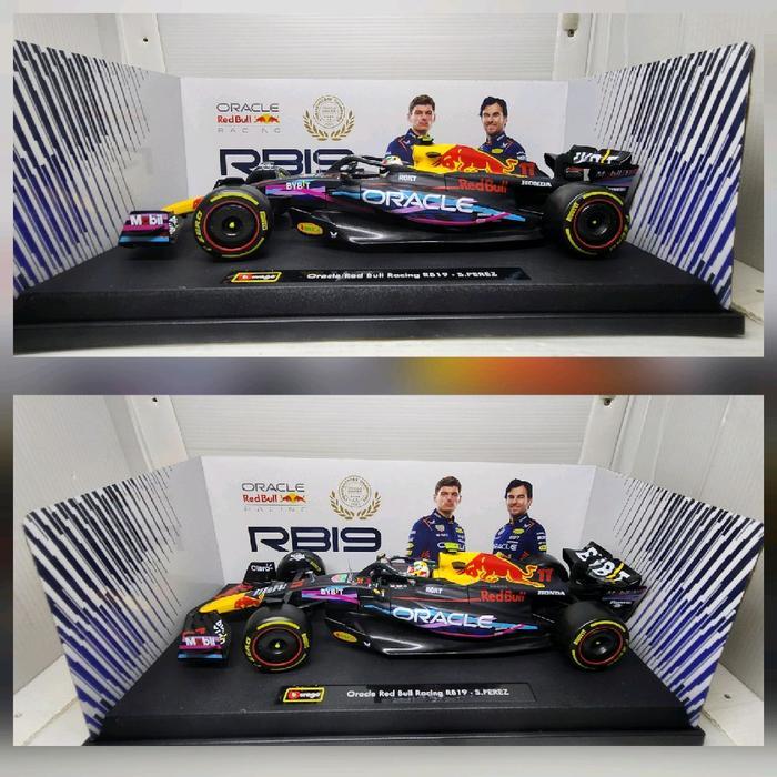 Skala 18 bburago red bull gp miami usa formula 1 f1 Diecast