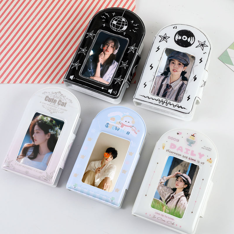 Kpop Binder 3 Inch Photo Card Organizer Card Holder Idol Postcard Album Photo Lomo Card Collector Ca