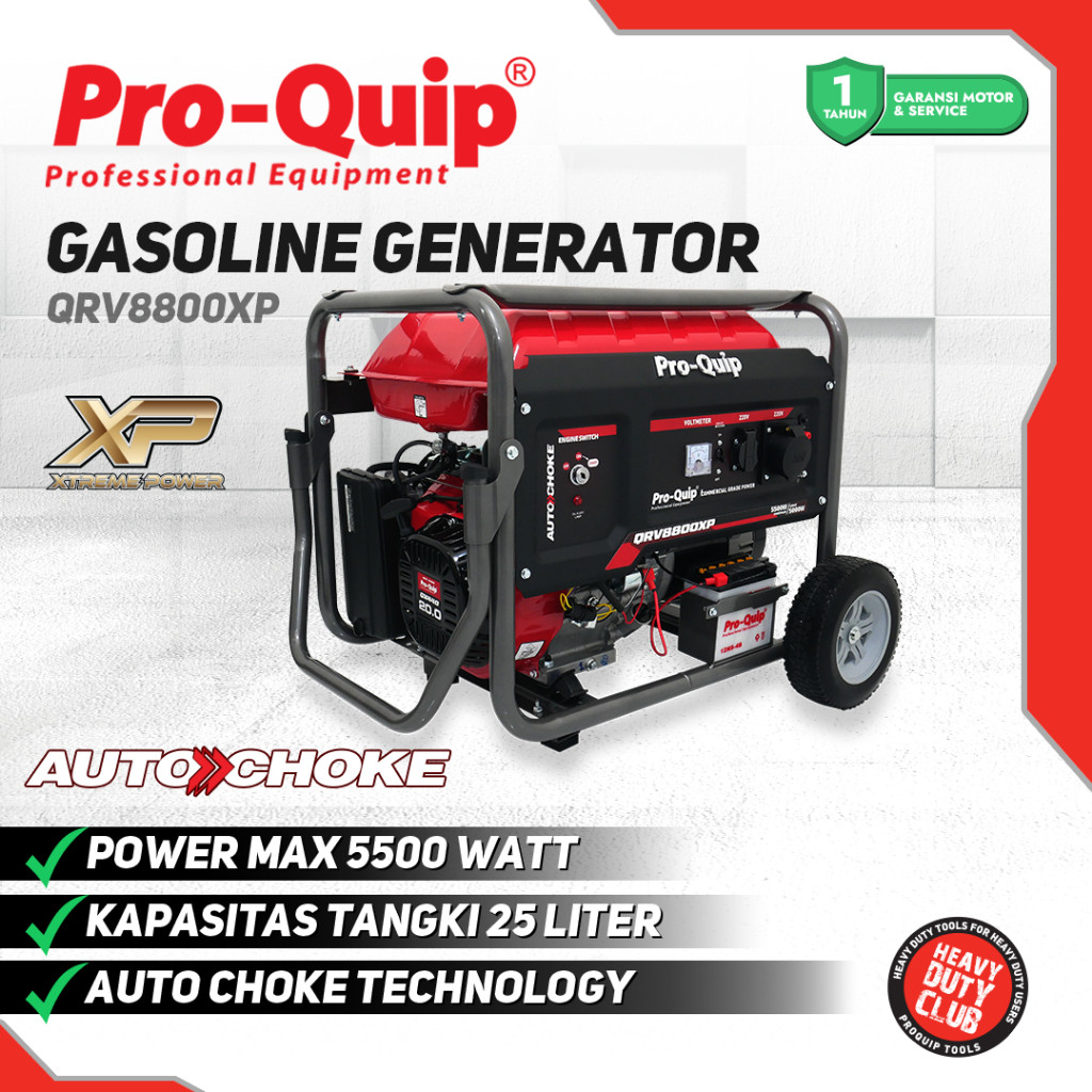PROQUIP Genset Bensin 5500Watt Mesin Genset Proquip Generator QRV8800XP