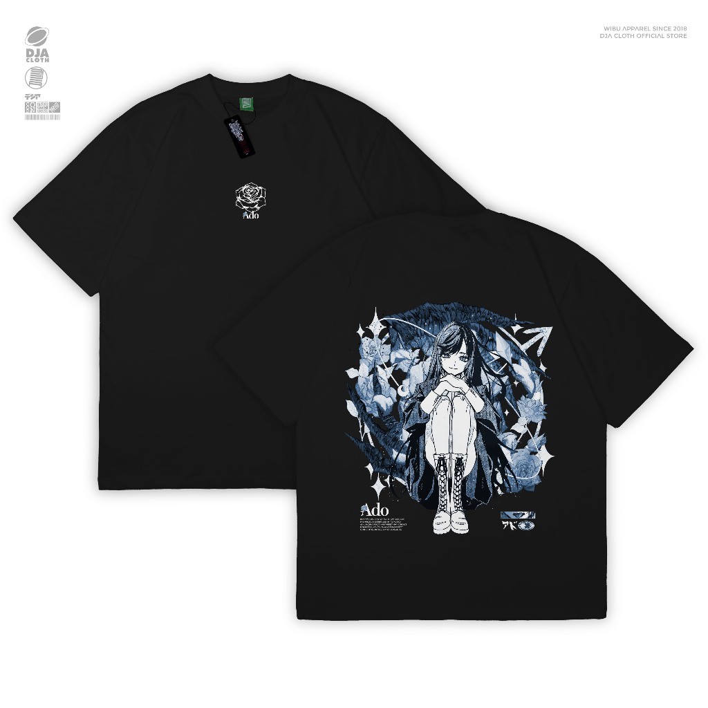 Anime Merch DJA Kaos Ado Utaite JPop JRock Music Ost Anime Manga T-Shirt Baju Wibu Jepang