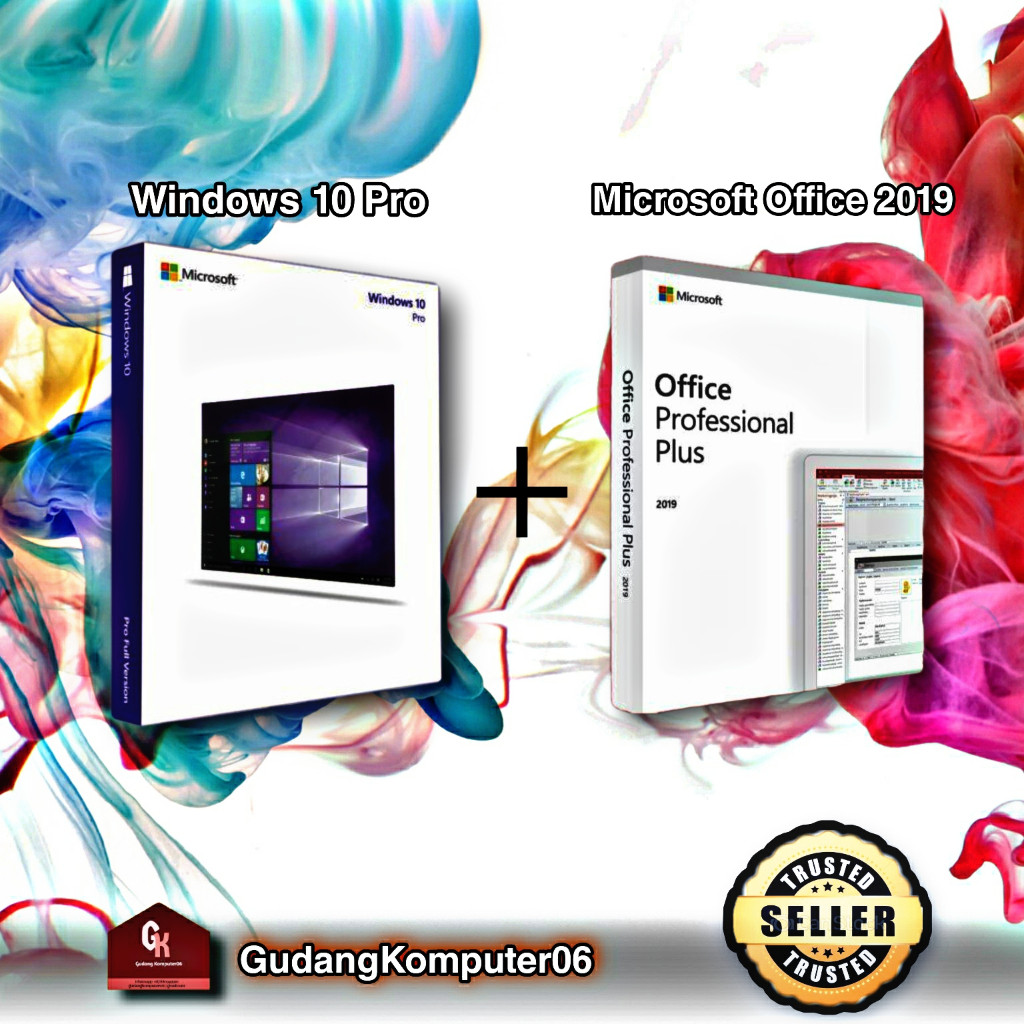 Windows 10 pro & Office 2019 pro plus key lisensi 32/64bit ori key