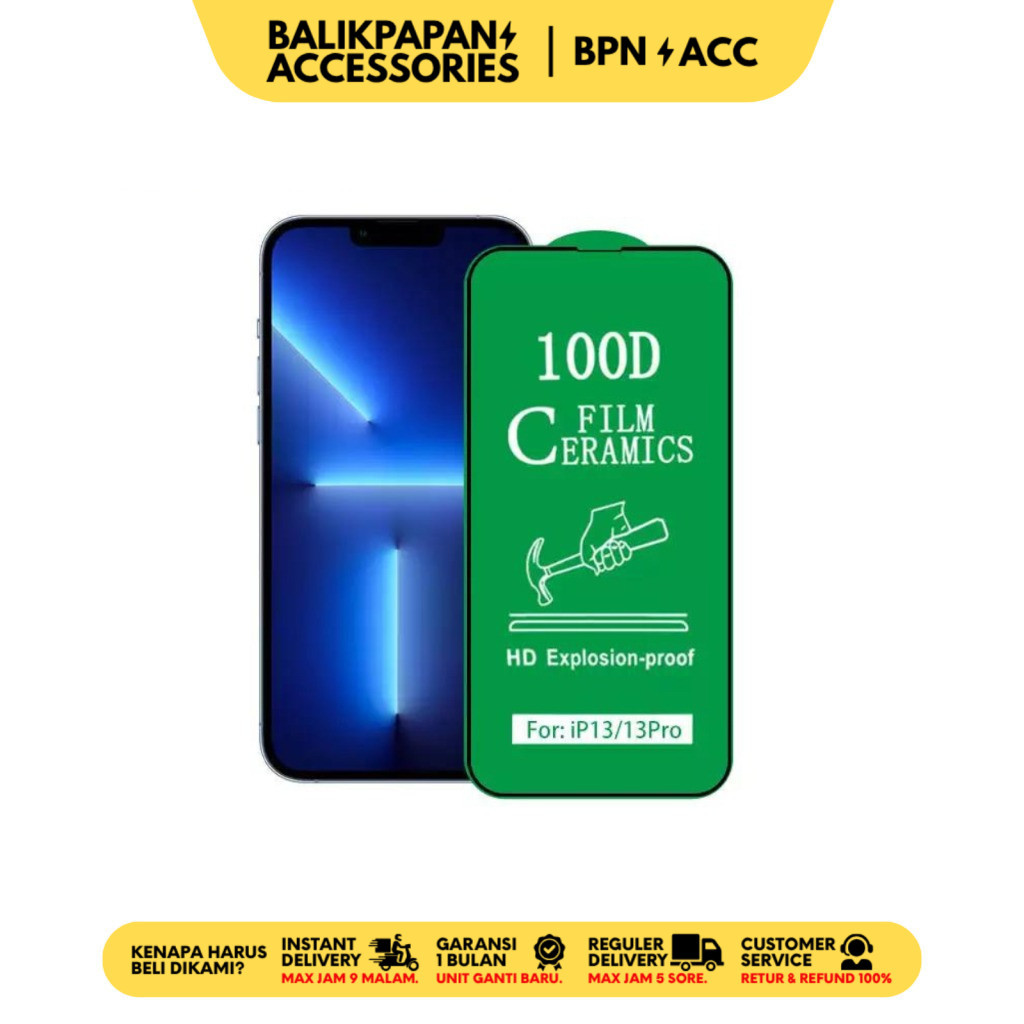 Anti Gores Ceramic iPhone Nano Shield Bening Anti Pecah - BALIKPAPAN ACC