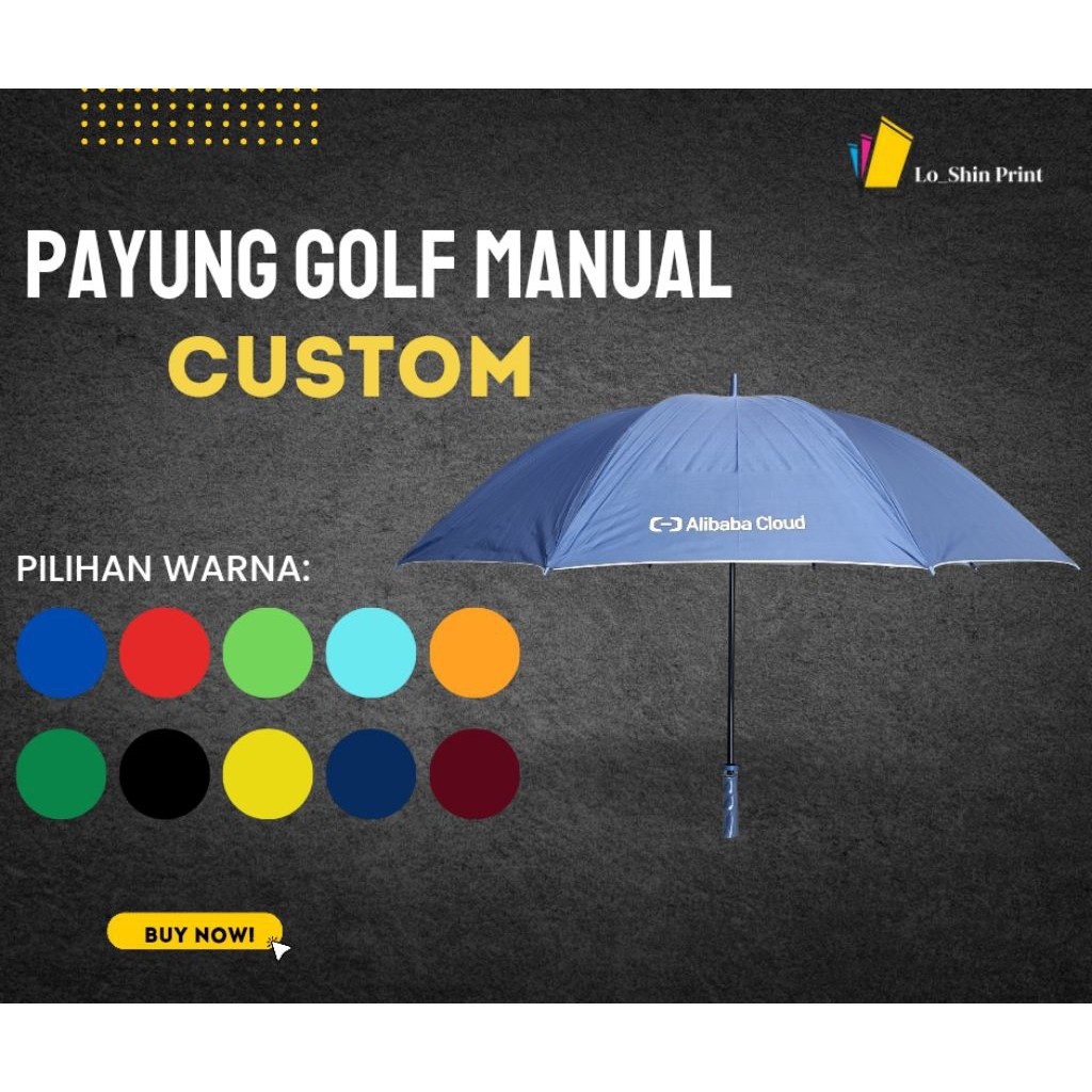 PROMO payung custom/ payung golf/ payung golf custom/ payung logo/ payung custom logo/ payung custom