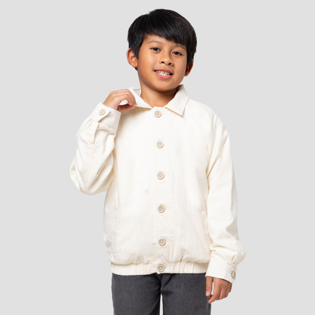 Little M Wvn Slub Kerah Jaket Anak Laki-laki 123381154