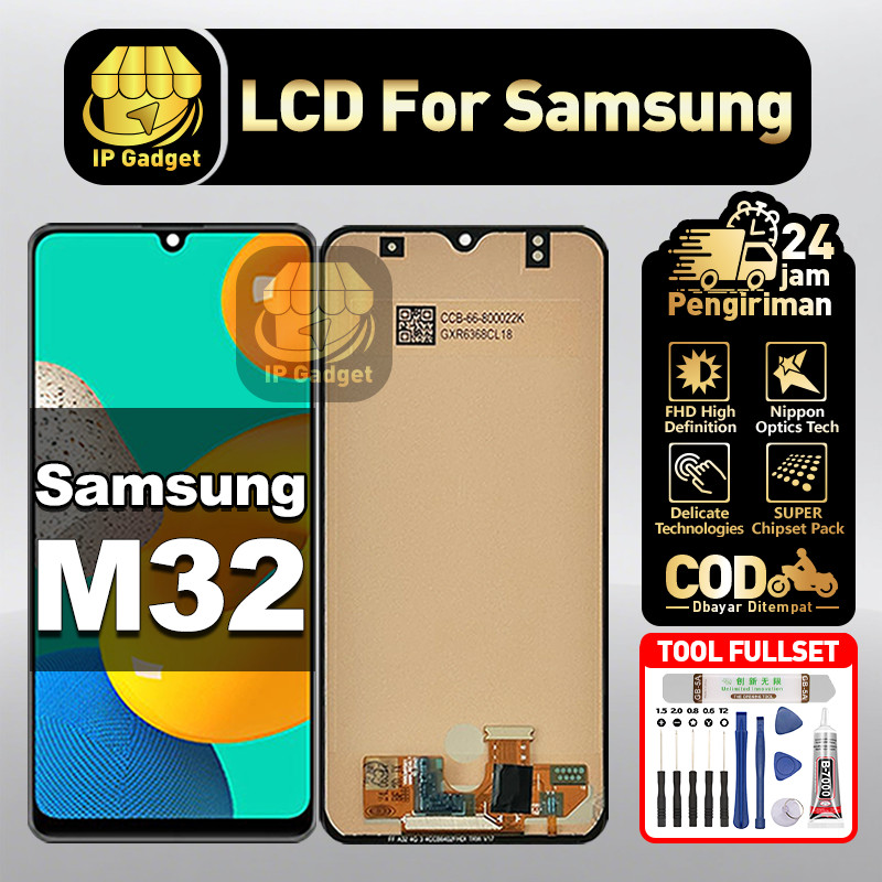 LCD Samsung M32 Fullset Fullset LCD HP Touchscreen Layar Sentuh Touch Screen COD
