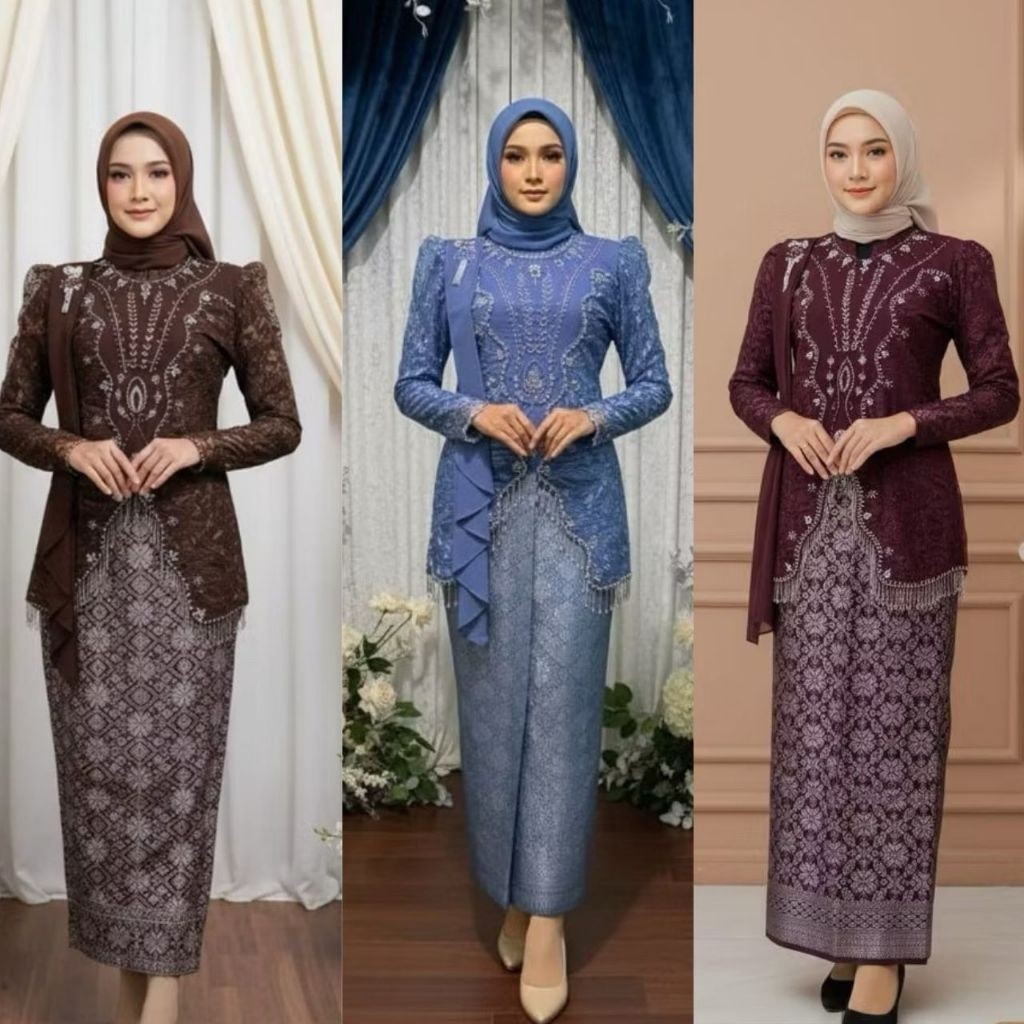 ATASAN KEBAYA PREMIUM FULL PAYET RUMBAI COCOK UNTUK WISUDA DAN LAMARAN
