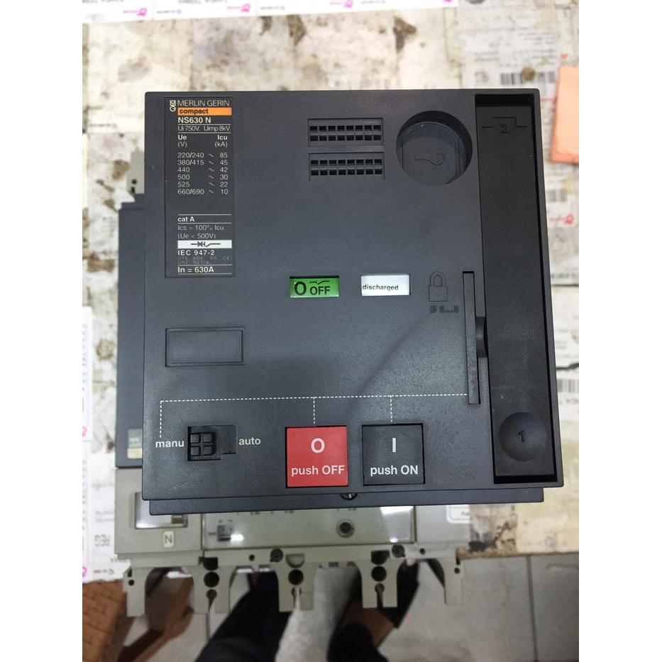 MCCB NS400N 4P+Motorized 400A 50kA Merlin Gerin