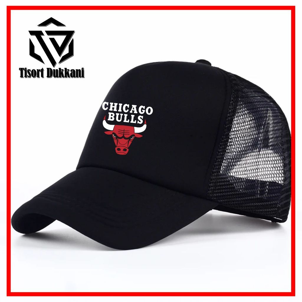 TOPI CHICAGO BULLS / TOPI JARING CHICAGO BULLS / TOPI TRUCKER CHICAGO BULLS BISA COD