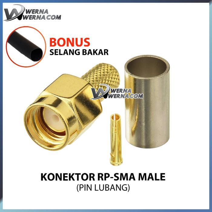 Konektor RP-SMA Male untuk RG5 RG6