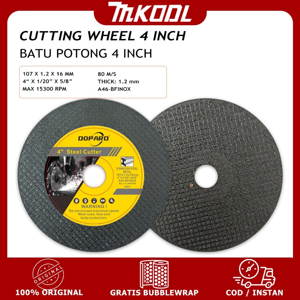 MKODL Diamond Grinding Wheels DGW-114 Mata Gerinda Poles Batu Asah Potong Gerinda Asah Diamond