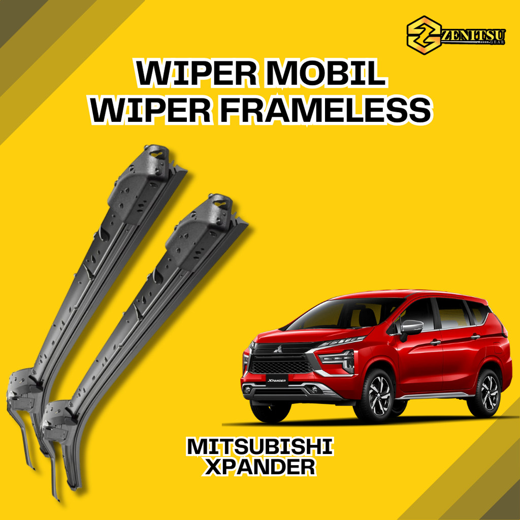 Wiper Frameless Mitsubishi Xpander Karet Premium Single Layer