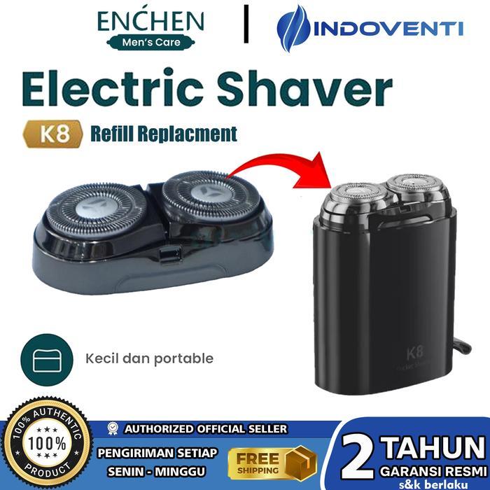 Refill Enchen K8 Trimmer Kepala Pemotong Magnet Accessories Replacement Mata Pisau Cukur Electric - 