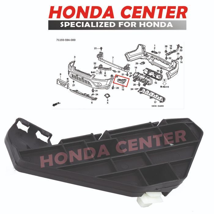 BRACKET BUMPER DEPAN KIRI CRV GEN2 2002-2006 BREKET BUMPER DEPAN KIRI Handal
