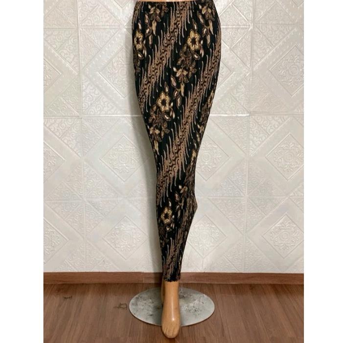 BIG SALE COD Rok Plisket Span Batik Instan Bahan Semi Silk Sutra Premium Bawahan Wanita Kebaya Wisud
