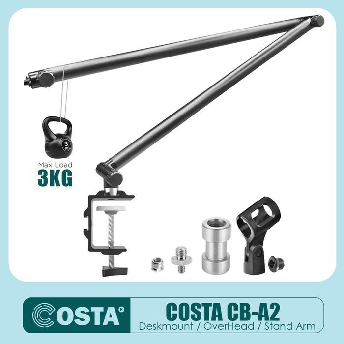 COSTA CB-A2 Overhead/Boom Arm/Stand Arm Mic,Lhting,Kamera,Smartphone